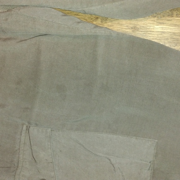 Olive Green Cloth & Stone Cropped Cargo 100% Tencel Lyocell Pull on Pants S - Picture 3 of 9